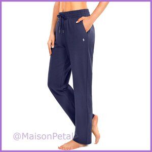 Cotton Sweatpants with Pockets for Yoga Lounge Casual Wear